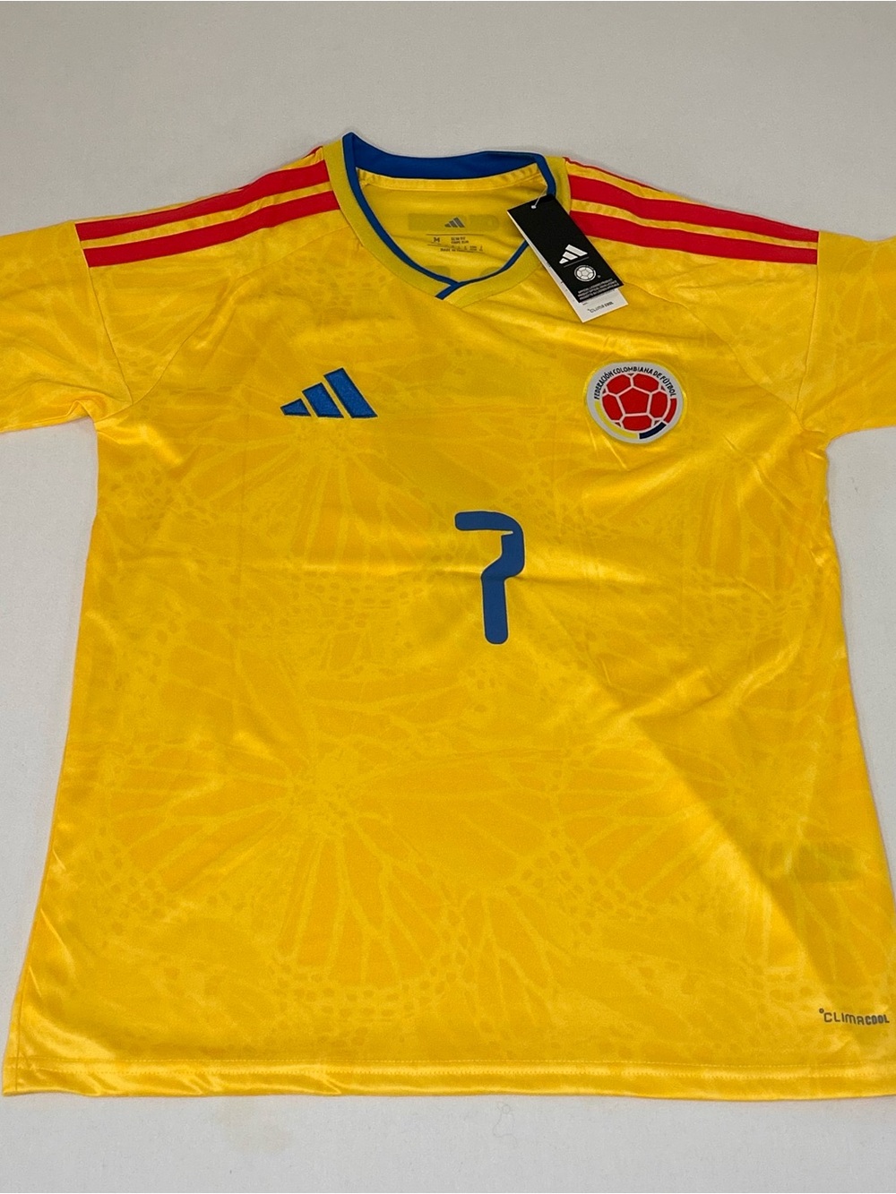 Colombia 2026/27 Home Luis Díaz #7 Jersey (Fan Version) – Size [M, XL]